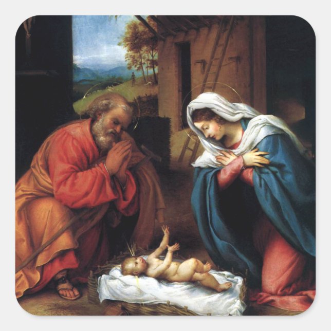 Adesivo Quadrado Natividade (Frente)