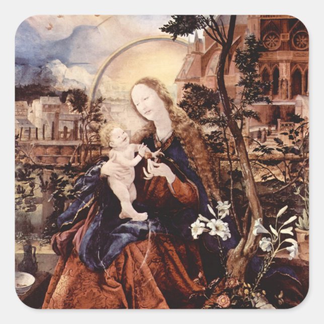 ADESIVO QUADRADO NATIVIDADE COM VIAS BRANCAS - MÁGICA DO NATAL (Frente)