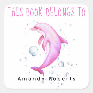 Adesivo Quadrado Náutico de Aquarela - placa de chá de fraldas