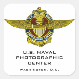 Adesivo Quadrado Naval Photographics Center Sticker dos EUA