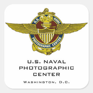 Adesivo Quadrado Naval Photographics Center Sticker dos EUA