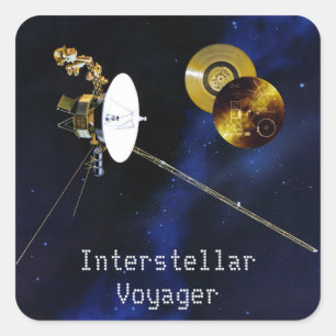 Adesivo Quadrado Nave Espacial Interestelar Voyager