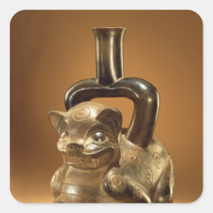 Adesivo Quadrado Navio com puma, Cultura Chavin, c.90 BC