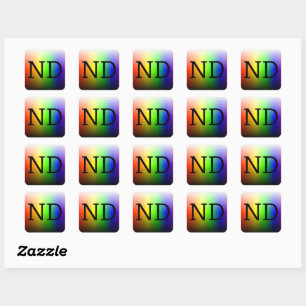 Adesivo Quadrado ND (NeuroDiverse)