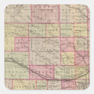 Adesivo Quadrado Nebraska 3