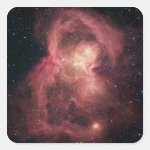 Adesivo Quadrado Nebulosa da Borboleta Espacial