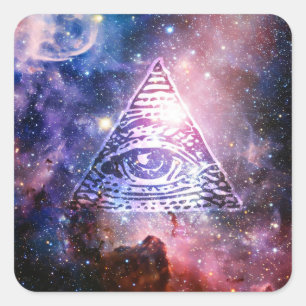 Adesivo Quadrado Nebulosa de Illuminati