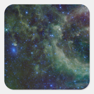 Adesivo Quadrado Nebulosa do Cassiopeia dentro da galáxia da Via