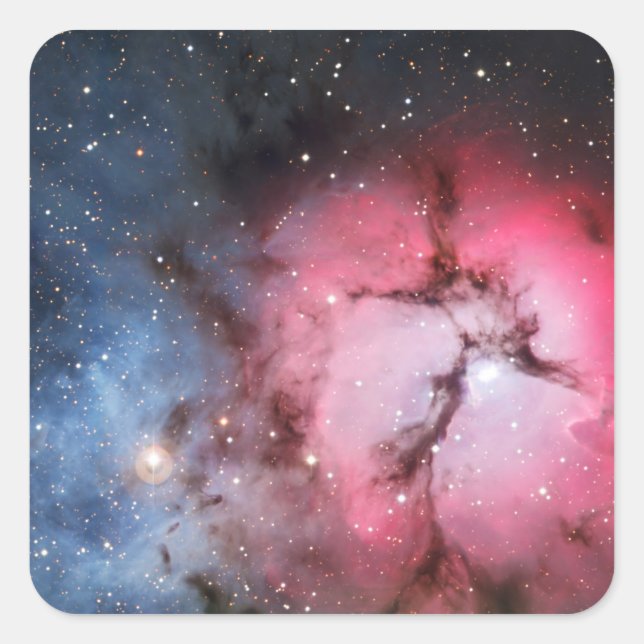 Adesivo Quadrado Nebulosa Trifid, Messier 16 (Frente)
