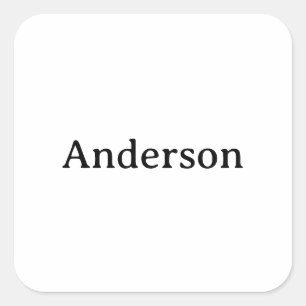 Adesivo Quadrado Negócios Profissionais Simples 3 polegadas