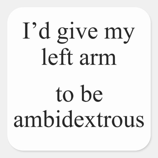 Adesivo Quadrado Nem esquerda nem direita (Frente)