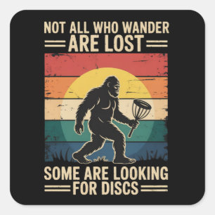 Adesivo Quadrado Nem Todos Que Vagam Estão Perdidos Disco Engraçado