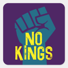 Adesivo Quadrado NENHUM KINGS resiste à resistência