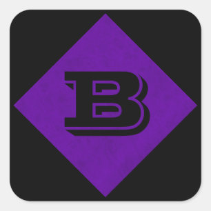 Adesivo Quadrado Neon Purple Velvet - Casino Doméstico Personalizad