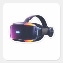 Neon Virtual Reality VR Headset Gaming Sticker