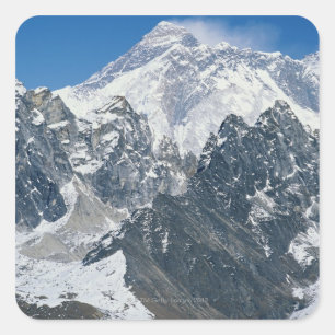 Adesivo Quadrado Nepal, Himalayas, vista de Mt Everest de Gokyo