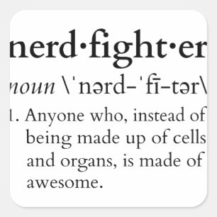 Adesivo Quadrado Nerdfighter?