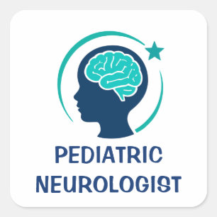 Adesivo Quadrado Neurologista Pediátrico Desenvolvendo Mentes Joven