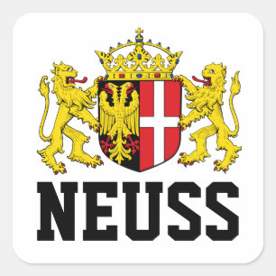 Adesivo Quadrado Neuss Casaco of Arms, Alemanha
