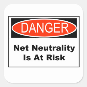 Adesivo Quadrado Neutralidade Líquida Em Risco