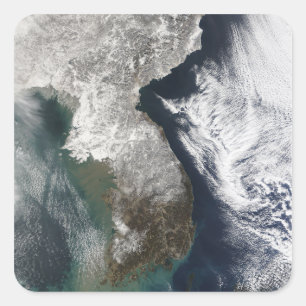 Adesivo Quadrado Neve em Coreia