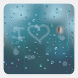 Adesivo Quadrado Nevoeiro do amor