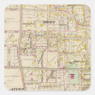 Adesivo Quadrado New Rochelle defende 3-4, New York