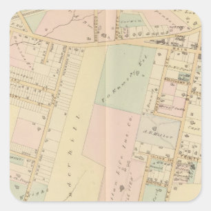 Adesivo Quadrado New Rochelle, Nova Iorque