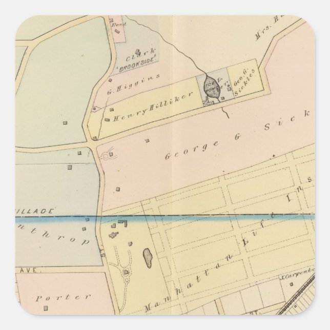 Adesivo Quadrado New Rochelle, NY 2 (Frente)