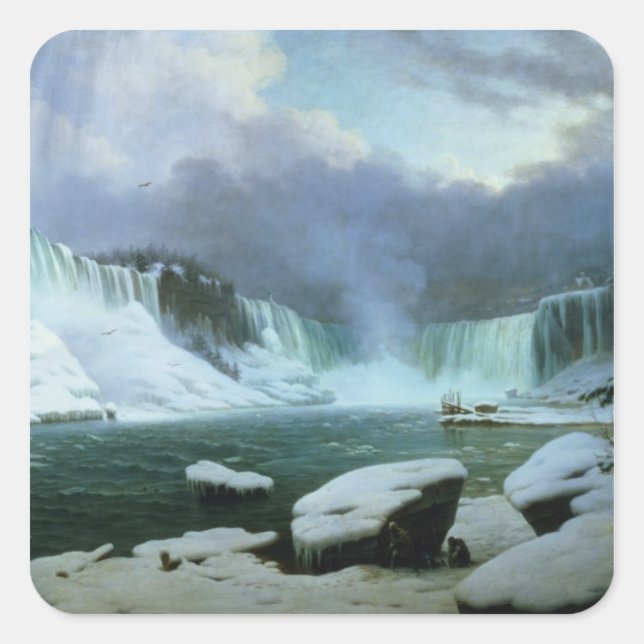Adesivo Quadrado Niagara Falls (Frente)