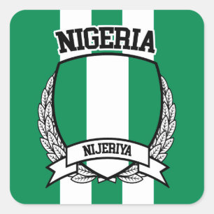 Adesivo Quadrado Nigéria