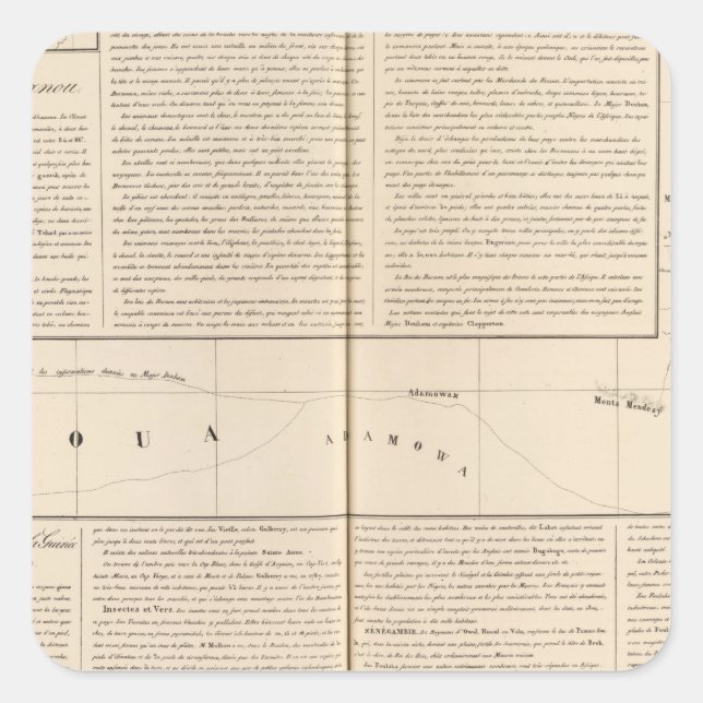 Adesivo Quadrado Nigéria, Camarões (Frente)