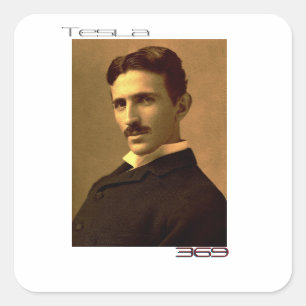 Adesivo Quadrado Nikola Tesla (369)