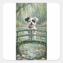 Ninfas Aquáticas Cachorro na Ponte de Monet Arte