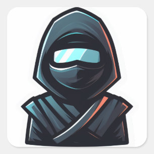 Adesivo Quadrado Ninja Sticker