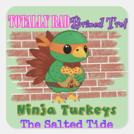 Adesivo Quadrado Ninja Trotters 2024 Sticker