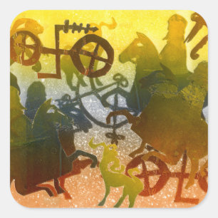 Adesivo Quadrado Nivelamento