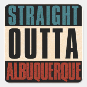 Adesivo Quadrado NM do Novo México do hetero Out Albuquerque