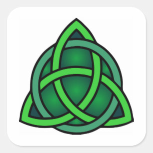 Adesivo Quadrado nó celta irlanda símbolo antigo pagão grão irlandê