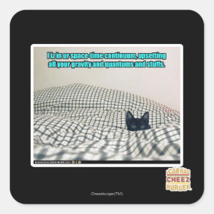 Adesivo Quadrado No Continuum de Tempo de Espaço