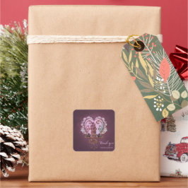 Adesivo Quadrado No Embrião do Coração.