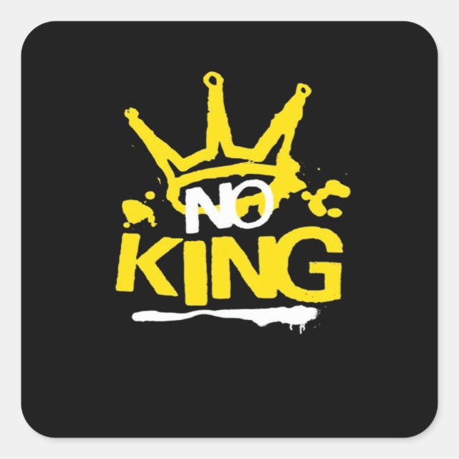 Adesivo Quadrado No King Minimal Clean (Frente)
