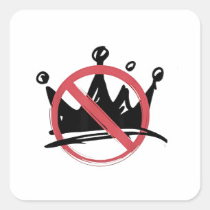 Adesivo Quadrado No Kings In America 2025 4 de julho