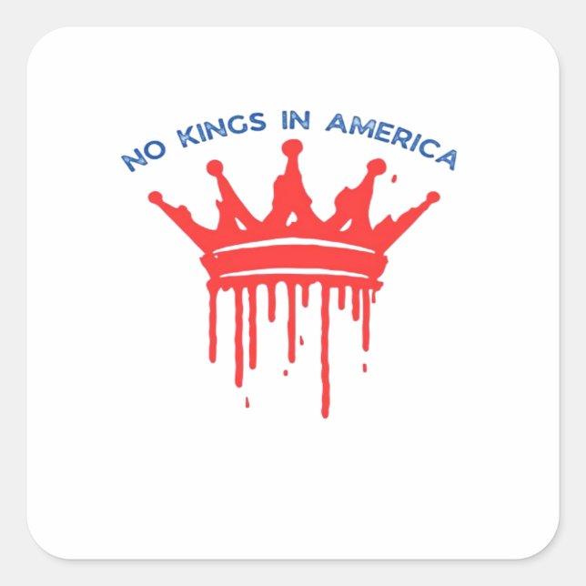 Adesivo Quadrado No Kings In America II Classic (Frente)