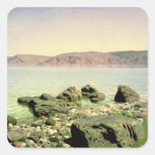 Adesivo Quadrado No mar de Galilee, 1888