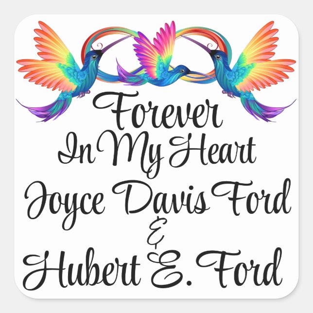 Adesivo Quadrado No Memory Sticker (Frente)