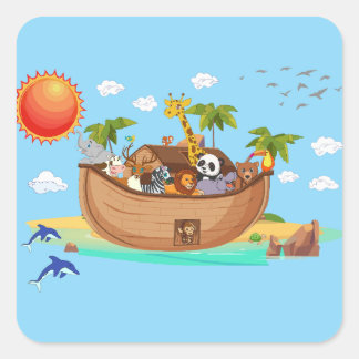 Adesivo Quadrado Noah's Ark