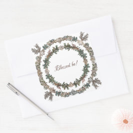 Adesivo Quadrado Nodic Wreath