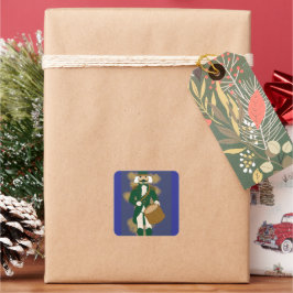 Adesivo Quadrado Noël Casse-Noisette Bleu Marine
