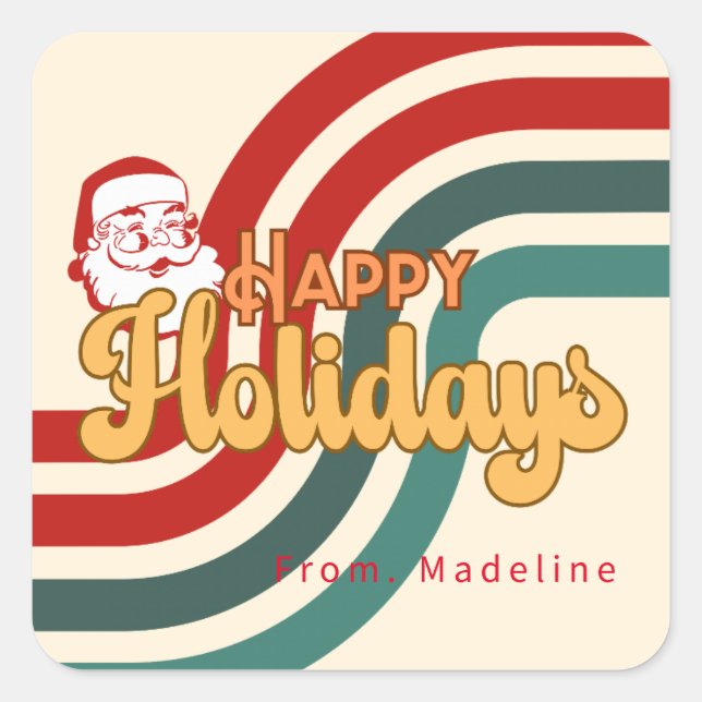 Adesivo Quadrado Noel Noel travesso (Frente)